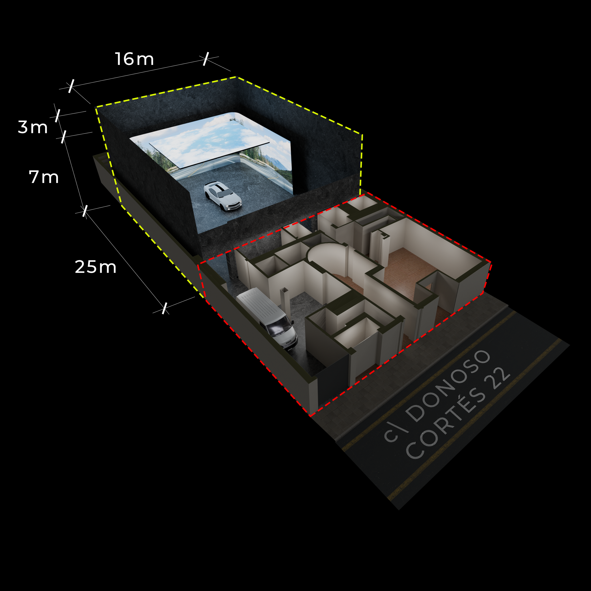 Modelo 3D interactivo del Estudio Super 8